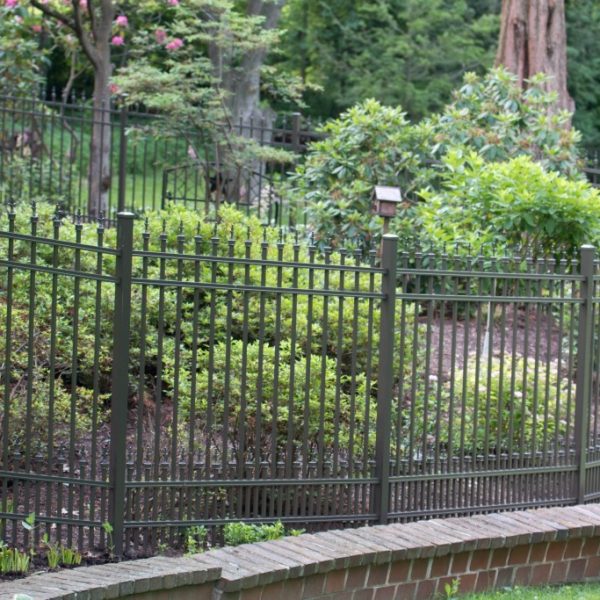 Regis Aluminum Brown Fencing for Enclosed Backyard