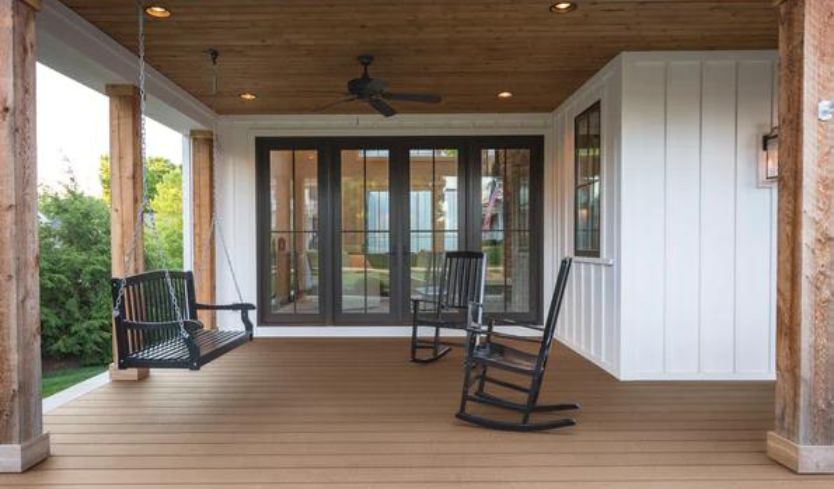 pure, polished look of low maintenance decking